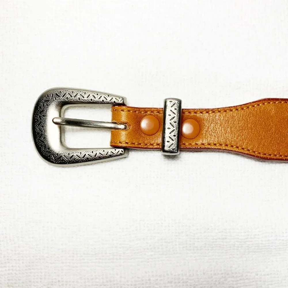 VINTAGE 1990's WARNER BROTHERS Looney Tunes leather belt - Picture 4 of 8